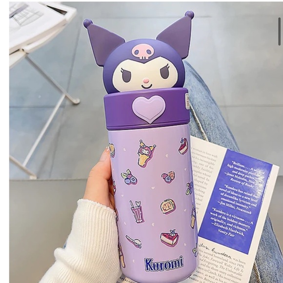 Sanrio Kuromi 316 Stainless Steel Insulated Thermos Cup 350ml - Picture 2 of 5